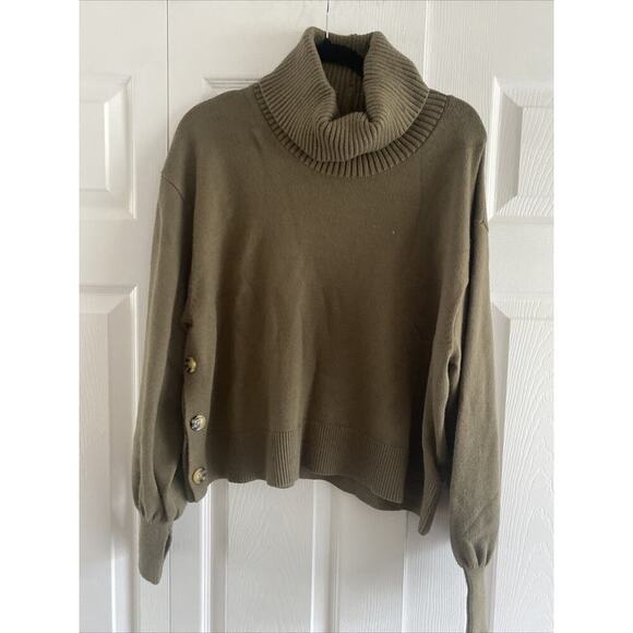 LucysWhims The Drop Women's 2x Olive Green Cozy Sweater NEW Soft Lagom‎ - Picture 1 of 9